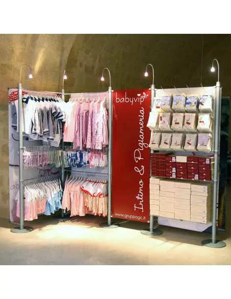 Pannelli Espositori con mensole e ripiani Pannelli Espositori con mensole e ripiani