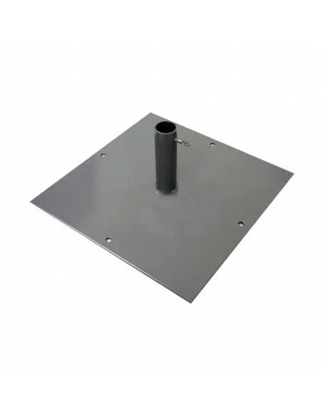 Base quadrata in metallo per bandiere