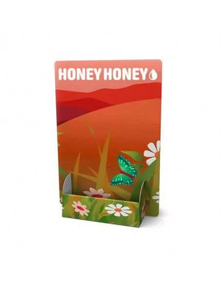 espositore in cartone con tasca