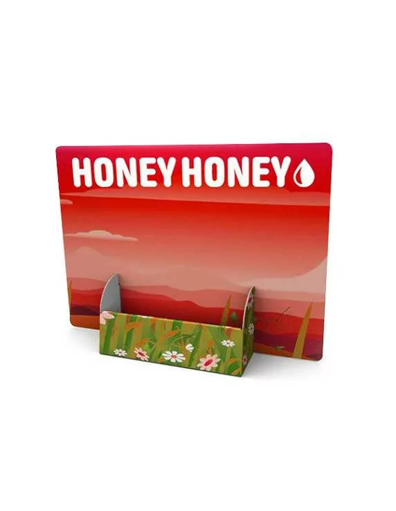 A4 cardboard display with pocket A4 cardboard display with pocket