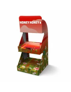 Espositore in cartone porta coupon da banco