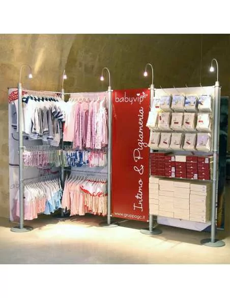 piantane accessoriabili per esposizioni