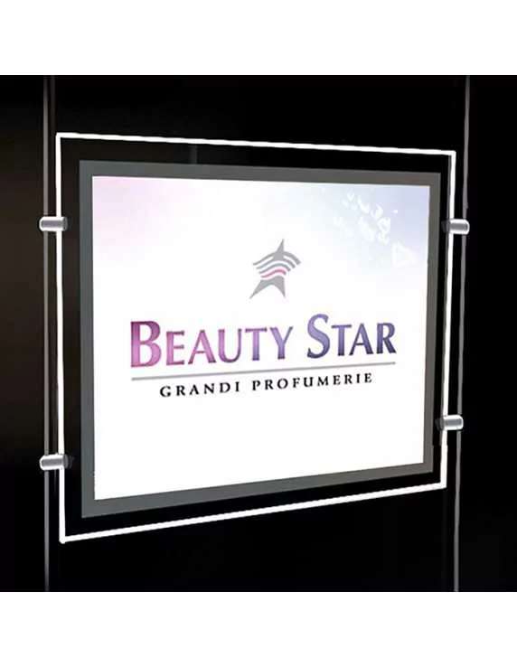 Multi-poster display with LED Multi-poster display with LED