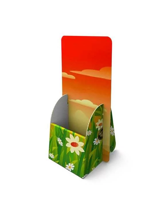 A5 cardboard display with pocket