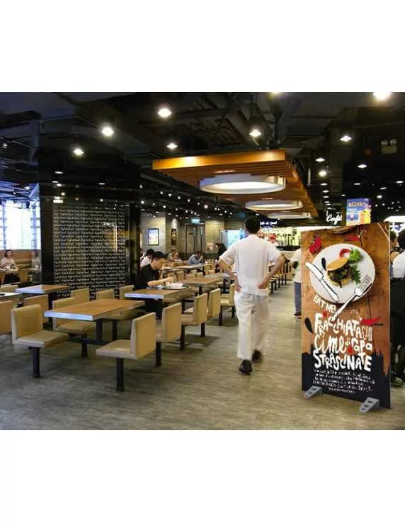 Pedestal for printed panels