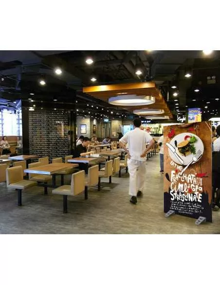 Pedestal for printed panels