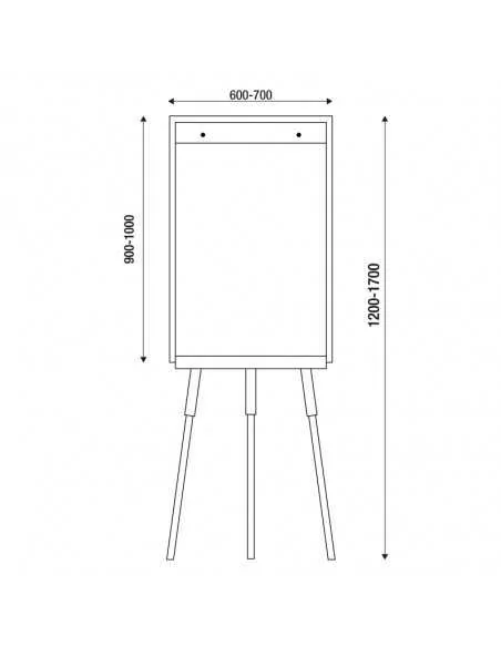 Self-standing blackboard measurements Self-standing blackboard measurements
