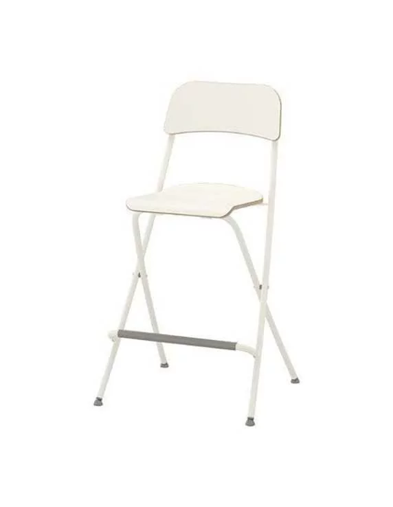 White foldable stool