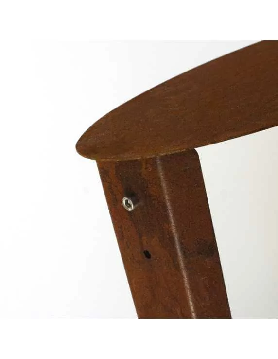 Dettaglio totem acciaio cor-ten Dettaglio totem acciaio cor-ten