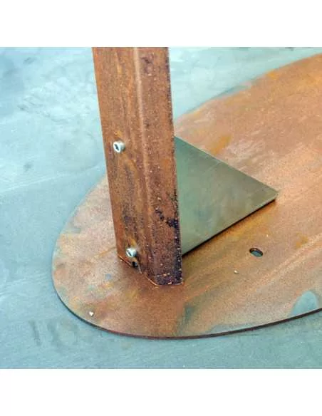 Base totem acciaio cor-ten Base totem acciaio cor-ten