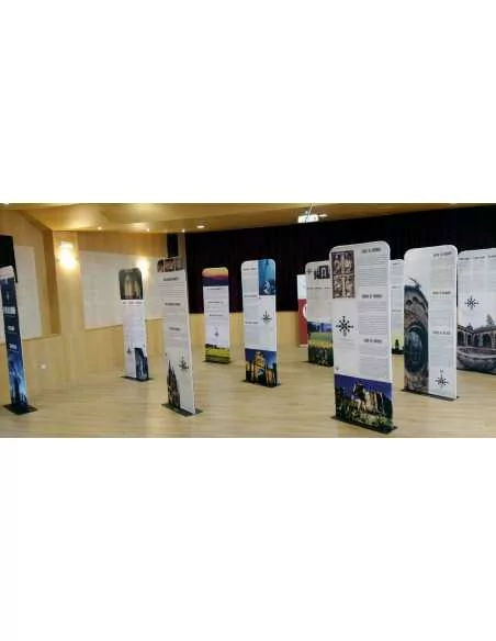 totem with fabric print