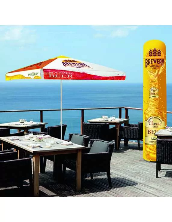 Advertising patio umbrella for outdoor use Advertising patio umbrella for outdoor use