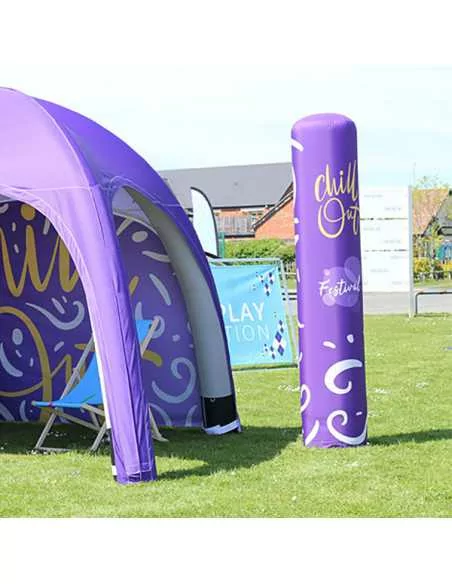 Inflatable totem with fabric print Inflatable totem with fabric print