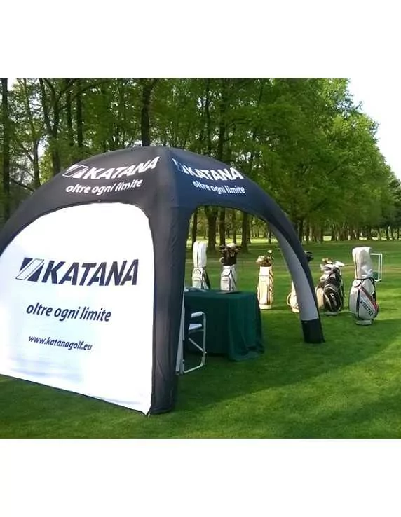 Inflatable gazebo with custom walls Inflatable gazebo with custom walls
