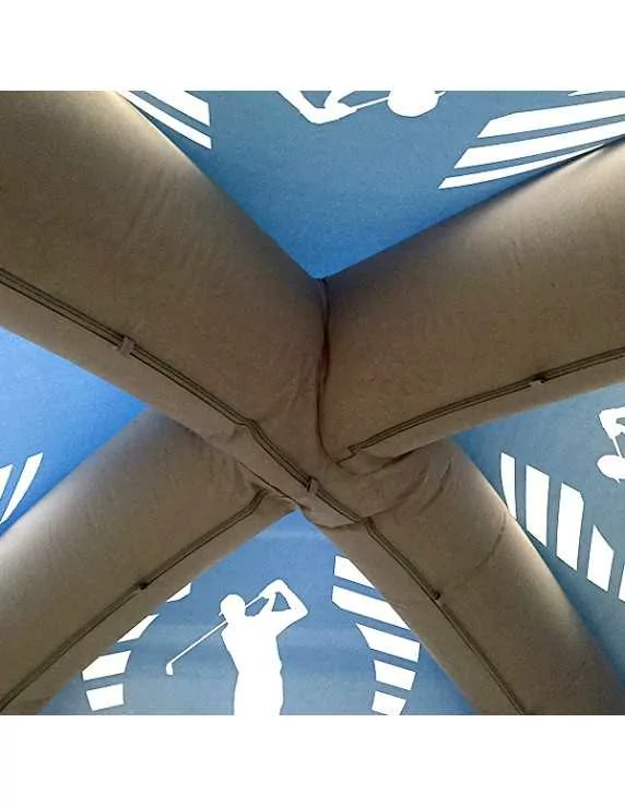 Inflatable gazebo structure detail Inflatable gazebo structure detail