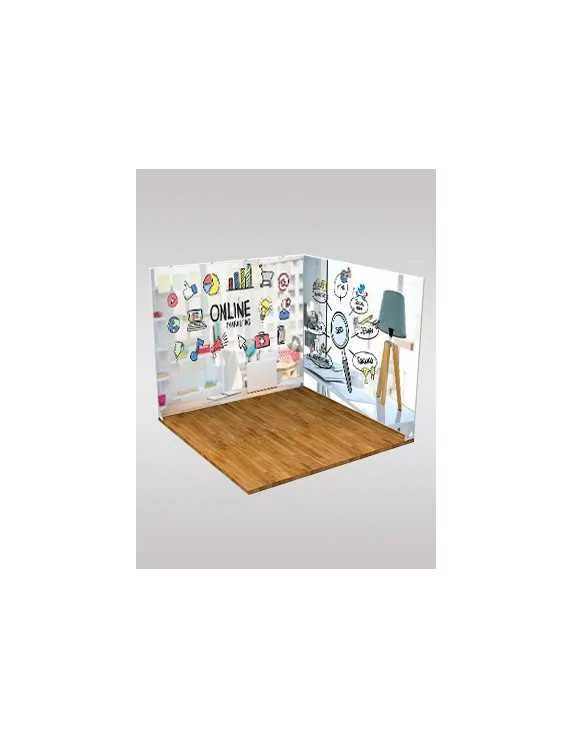 Wall cover with textile frame slim Wall cover with textile frame slim