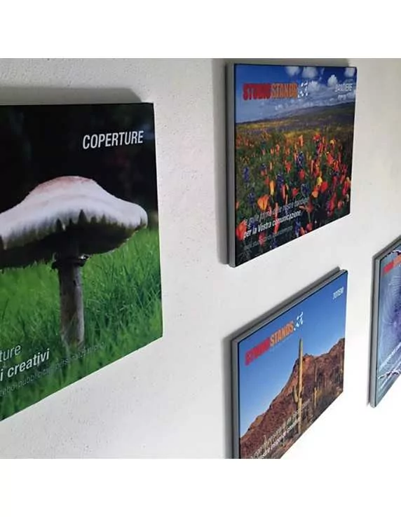 cornici da parete per stampe tessuto textile frame slim