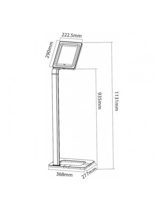 tablet holder measurements