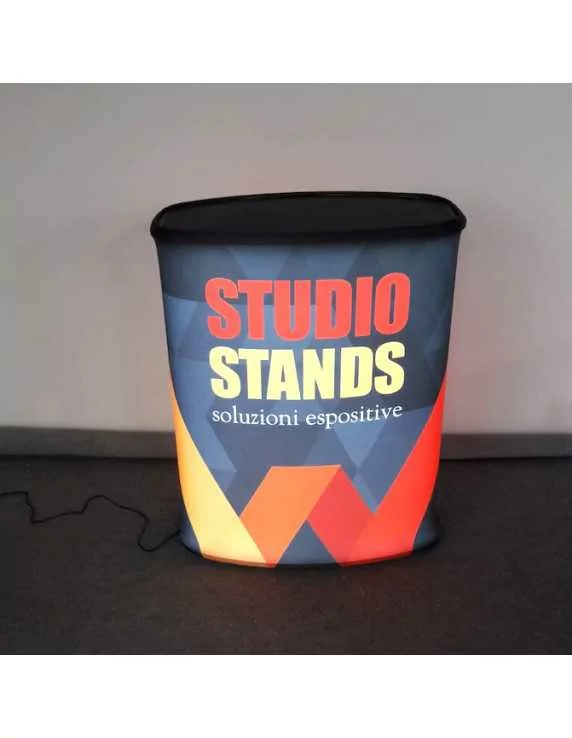 Desk with LED backlighting Desk with LED backlighting