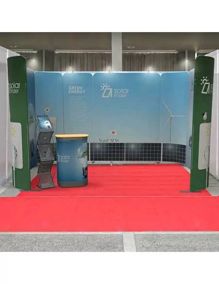 Stand fieristico con espositori magnetici