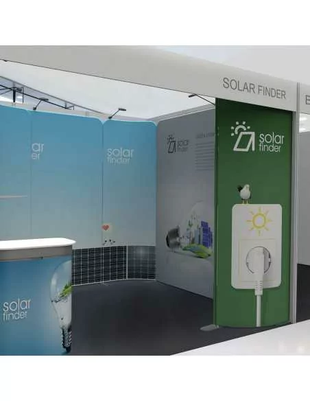 Stand con espositori magnetici