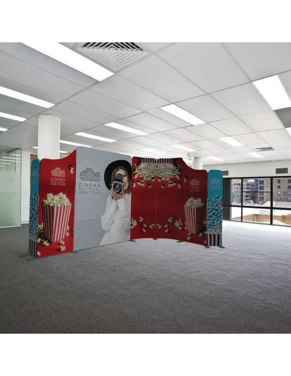 Magnetic displays with fabric print Magnetic displays with fabric print