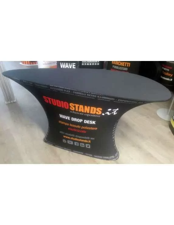 Desk with fabric print Desk with fabric print