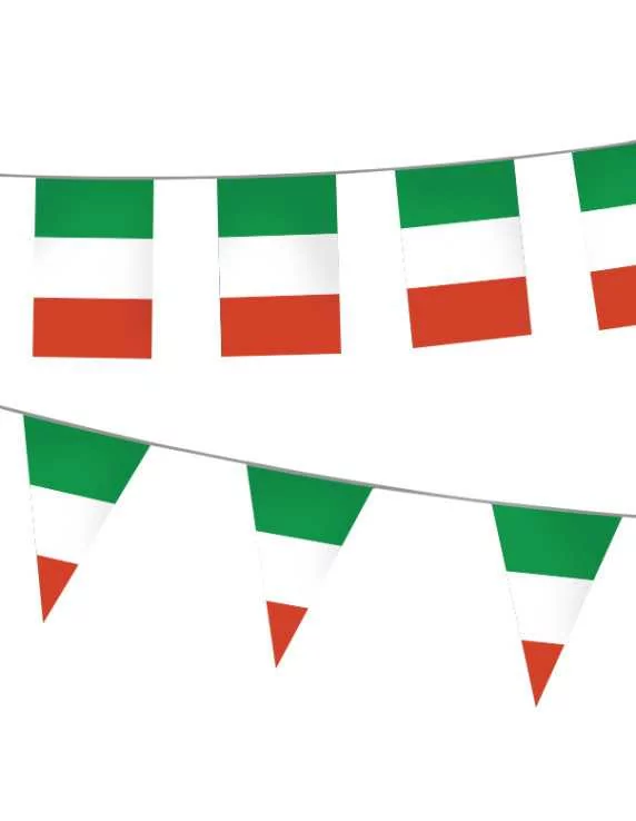 Row of flags - italian flag print