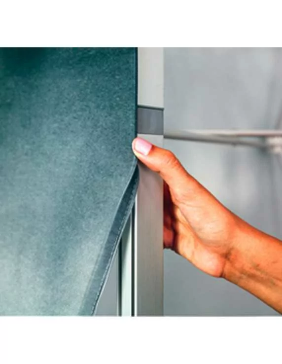 textile print on pop-up backdrop detail textile print on pop-up backdrop detail