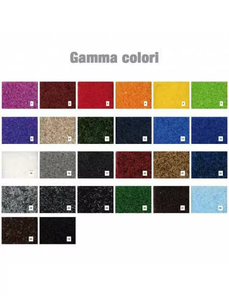 Gamma colori disponibili per zerbino intarsiato Gamma colori disponibili per zerbino intarsiato