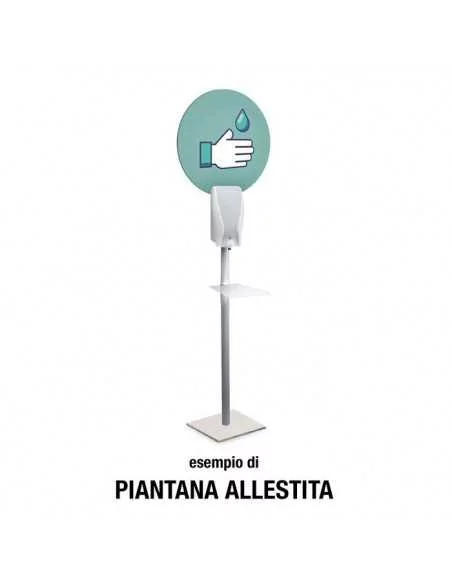 esempio di piantana porta dispenser con segnaletica esempio di piantana porta dispenser con segnaletica