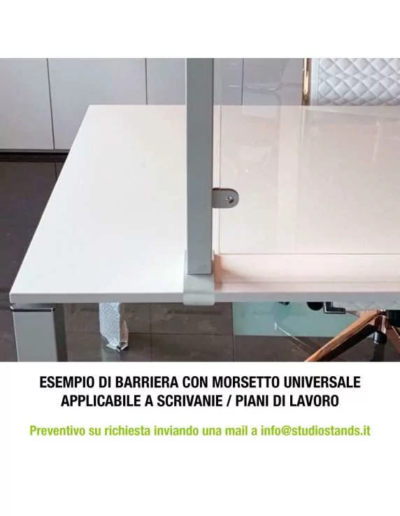 morsetto universale per pannelli plex