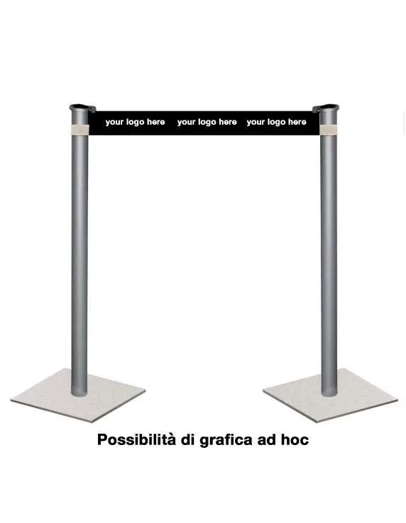 colonnine con nastro personalizzato colonnine con nastro personalizzato