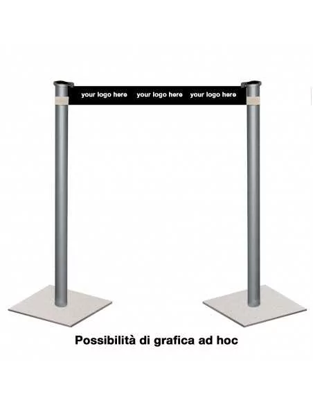 colonnine con nastro personalizzato colonnine con nastro personalizzato