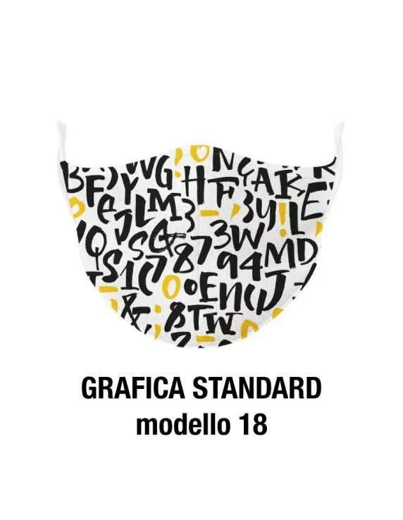 mascherina mask light - grafica standard 18 mascherina mask light - grafica standard 18