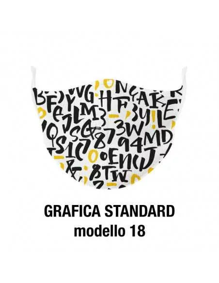 mascherina mask light - grafica standard 18 mascherina mask light - grafica standard 18