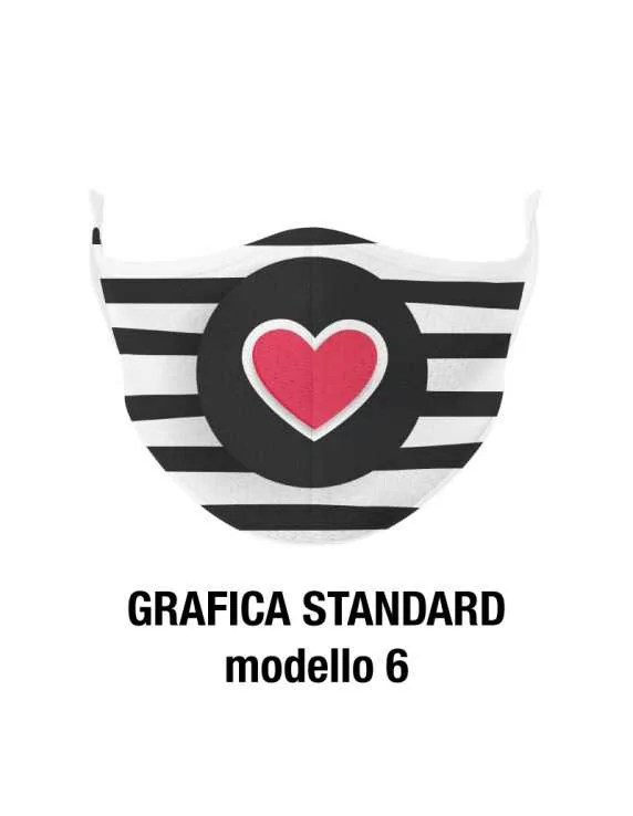 mascherina mask light - grafica standard 6 mascherina mask light - grafica standard 6