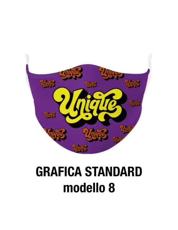 mascherina mask light - grafica standard 8 mascherina mask light - grafica standard 8