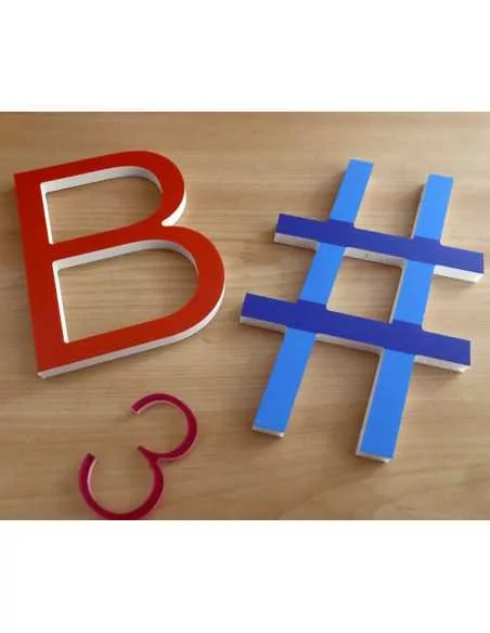 lettere sagomate 3d con stampa