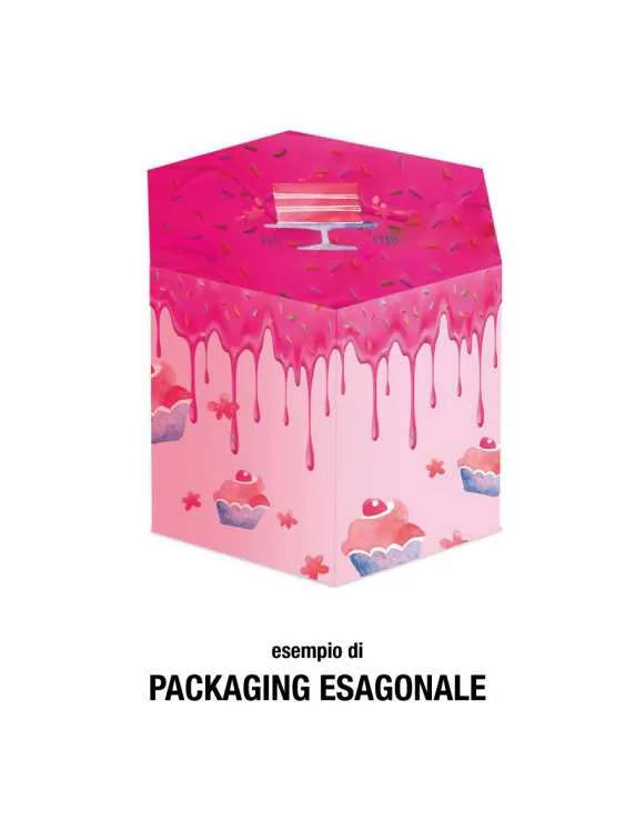 confezione personalizzata esagonale
