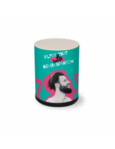 Inflatable desk with fabric print