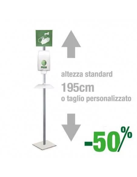 Dimensioni DNA piantana porta dispenser Dimensioni DNA piantana porta dispenser