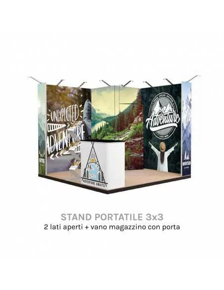Stand 3x3 pubblicitari per fiere ed eventi - Studio Stands