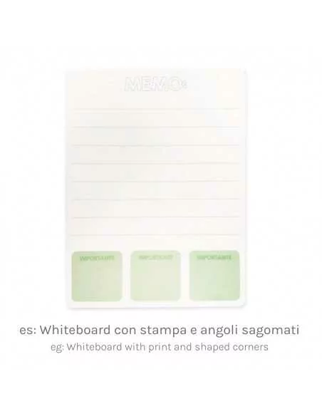 lavagna whiteboard sagomata con stampa