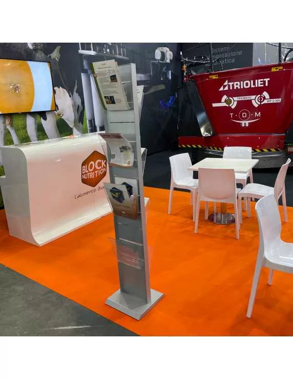 Porta depliant da terra per stand Porta depliant da terra per stand