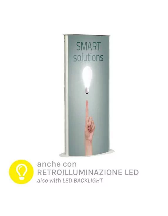 Totem bifacciali luminosi pubblicitari led