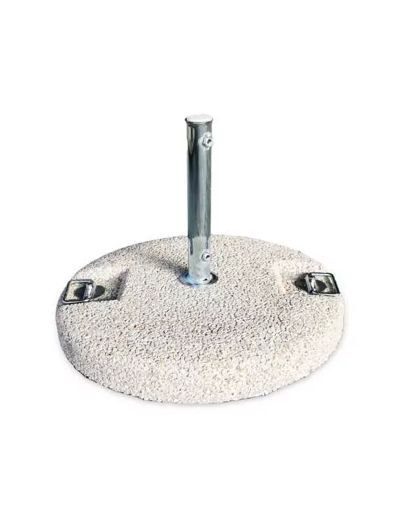 Base in cemento colorato per bandiere