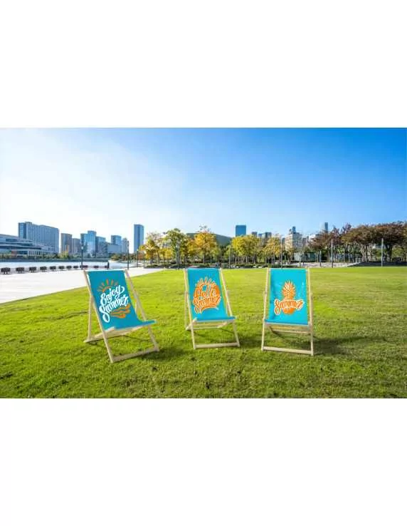Advertising deckchair Advertising deckchair