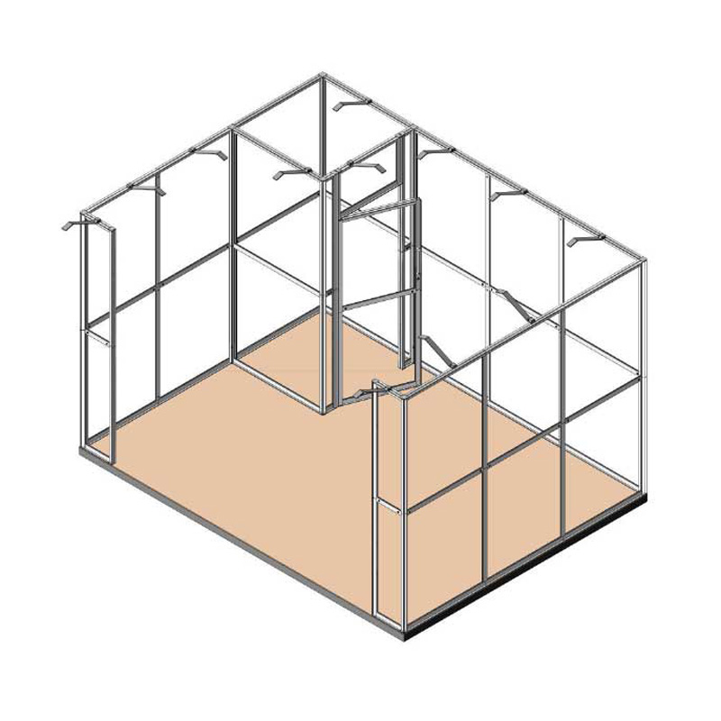 Stand 4x3 - 1 lato aperto con magazzino - strutture