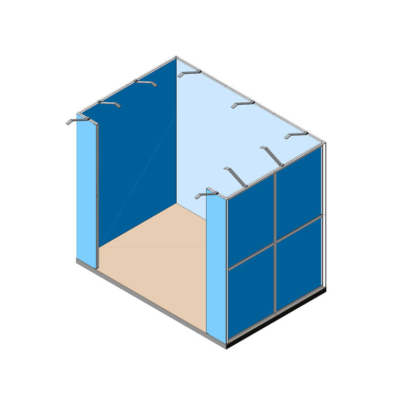 Stand 3x3 - 1 lato aperto - render stampe